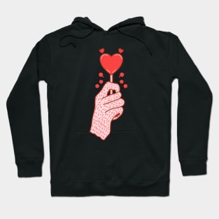 Red Heart Lollipop Hoodie